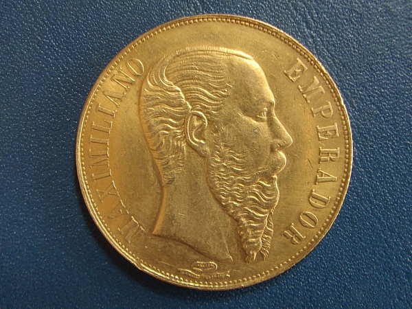 Mexico-Maximilian-Gold-20-Pesos
